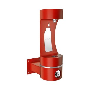 Вулична настінна станція налива пляшки без фільтраціі та охолодження UDF3200H2OS - Червоний