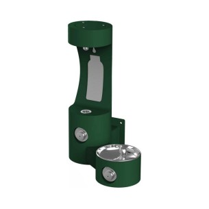 Вуличний настінний питний фонтанчик зі станцією набору пляшки UDF3201H2OS - Зелений