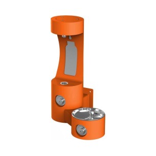 Вуличний настінний питний фонтанчик зі станцією набору пляшки UDF3201H2OS - Помаранчевий