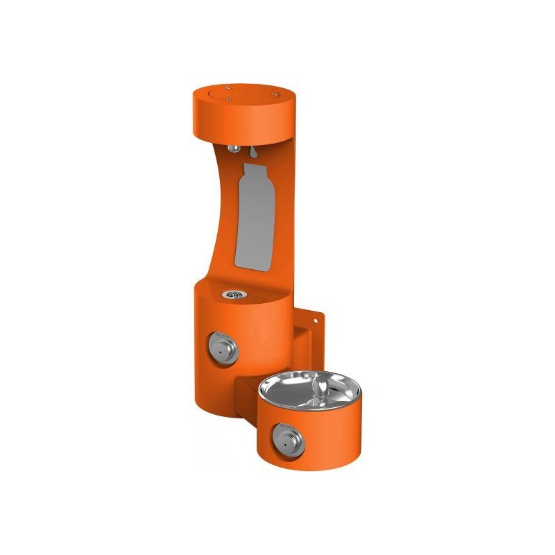 Вуличний настінний питний фонтанчик зі станцією набору пляшки UDF3201H2OS - Помаранчевий