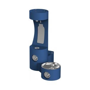 Вуличний настінний питний фонтанчик зі станцією набору пляшки UDF3201H2OS - Синій