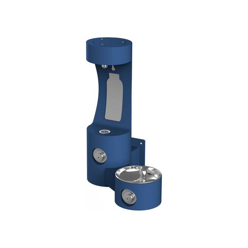 Вуличний настінний питний фонтанчик зі станцією набору пляшки UDF3201H2OS - Синій