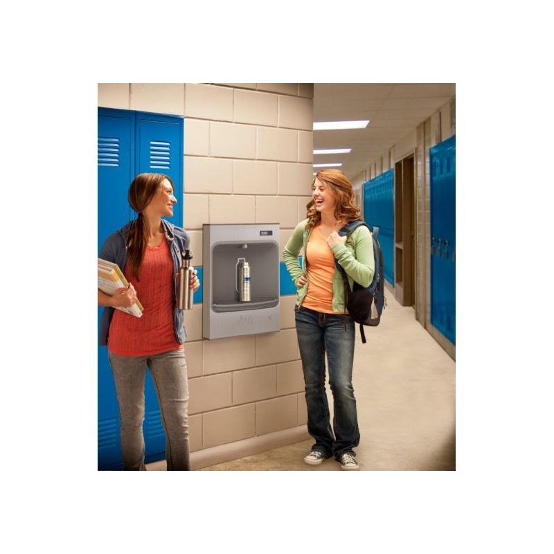 Механична станція розлива пляшки Elkay EZH2O для поверхнього монтажу, з живленням від батареї, без фильтра, без охлодження.