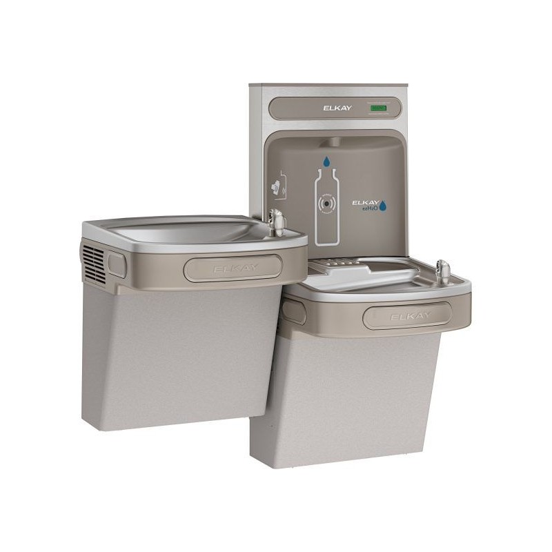 Дворівневий питний фонтанчик з автоматичною станцією набора пляшки, з охолодженням та підігрівом води з фільтрацією UDF3502H2OQH