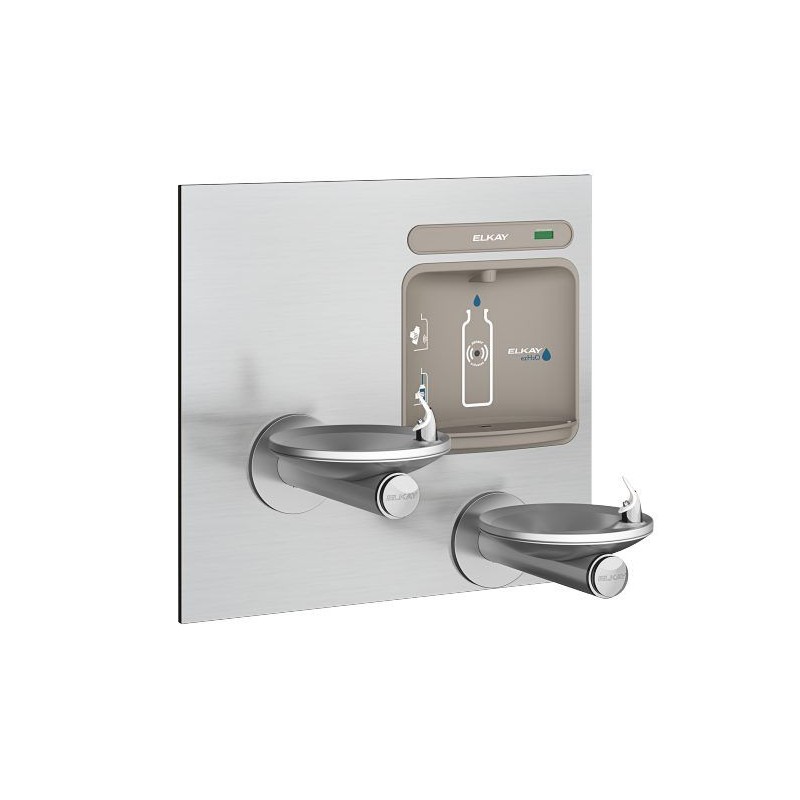 Вбудований двороівневий питний фонтанчик UDF1202RH2O зі станцією набора пляшки,з фильтром, без охолодження