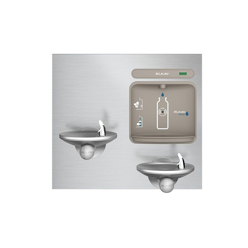 Вбудований двороівневий питний фонтанчик UDF1202RH2O зі станцією набора пляшки,з фильтром, без охолодження