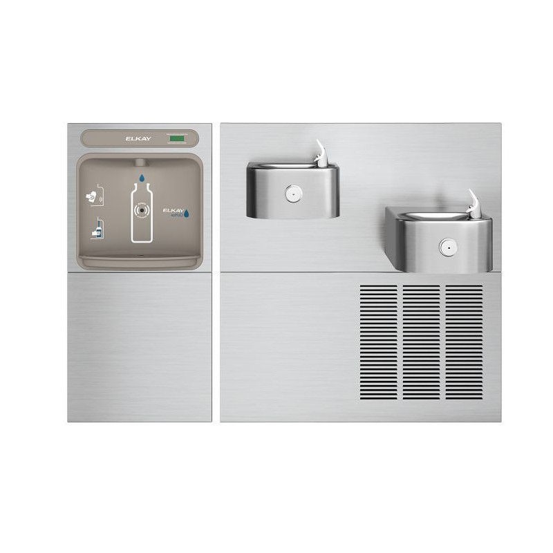 Станція набора пляшки з дворівневим фонтанчиком UDF1222RH2OC, з фильтром та охлолодженням