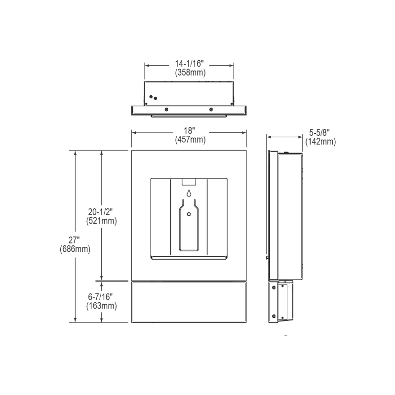 Elkay ezH2O Liv Вбудований диспенсер для фільтрованої води, без охолодження - Білий