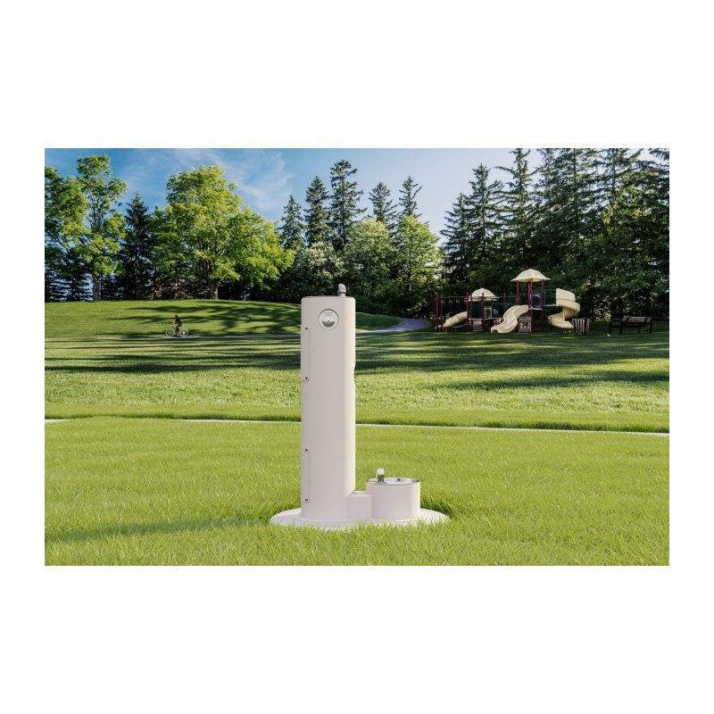 П'єдестал для вуличного фонтану UDF з зоофонтаном без фільтрів і без охолодження - Білий