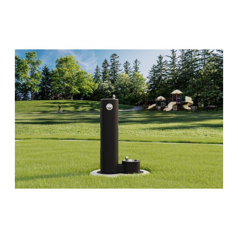 П'єдестал для вуличного фонтану UDF з зоофонтаном без фільтрів і без охолодження - Чорний