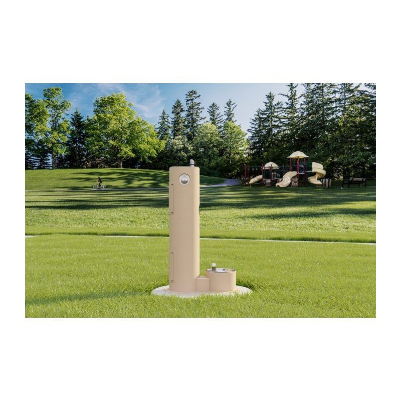 П'єдестал для вуличного фонтану UDF з зоофонтаном без фільтрів і без охолодження - Бежевий