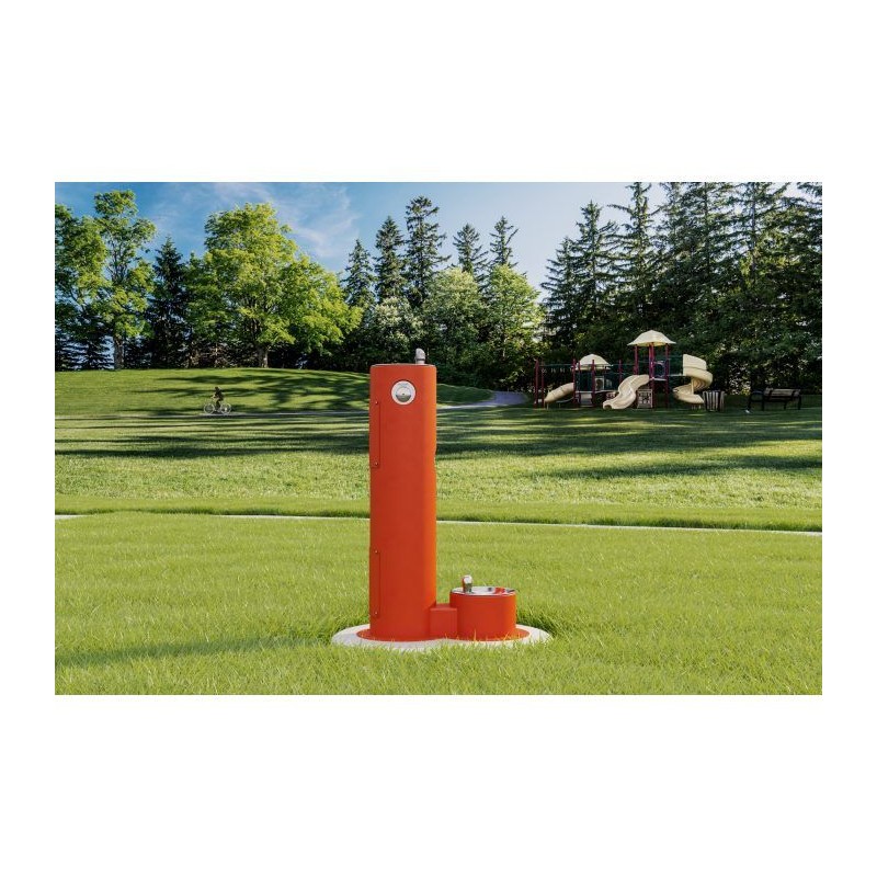 П'єдестал для вуличного фонтану UDF з зоофонтаном без фільтрів і без охолодження - Помаранчевий