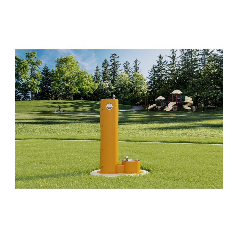 П'єдестал для вуличного фонтану UDF з зоофонтаном без фільтрів і без охолодження - Жовтий