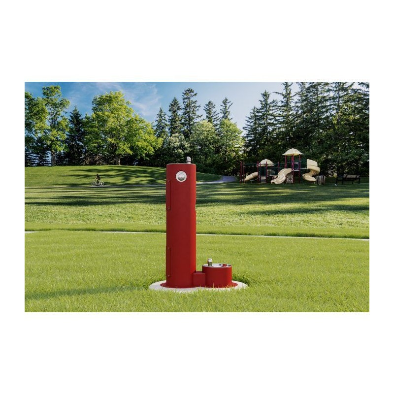 П'єдестал для вуличного фонтану UDF з зоофонтаном без фільтрів і без охолодження - Червоний