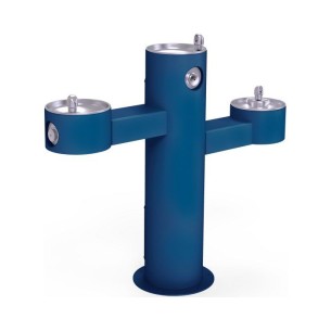 Вуличний трирівневий питний фонтанчик з фільтрацією, без охолодження UDF3313 - Синій