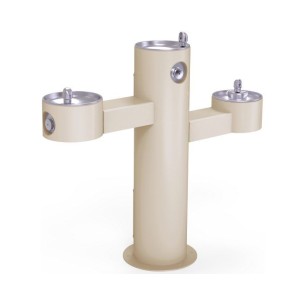 Вуличний трирівневий питний фонтанчик з фільтрацією, без охолодження UDF3313 - Бежевий