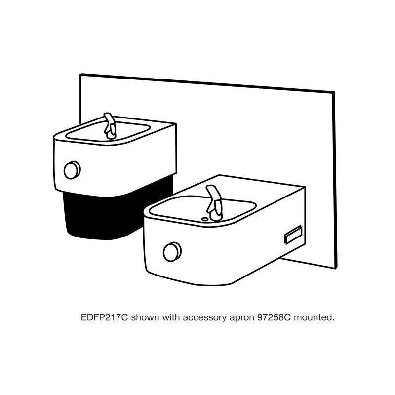 Фартух з очерету для моделей з контуром та м’яким боком Чорний