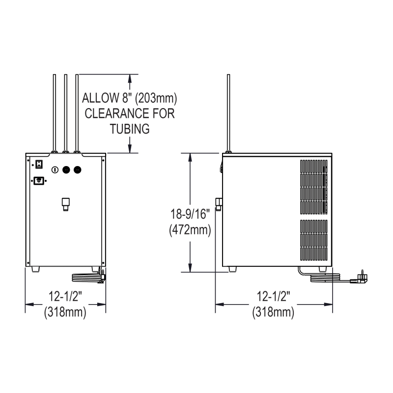 Охолоджувач карбонізації UDF з фільтром 20 галонів в годину