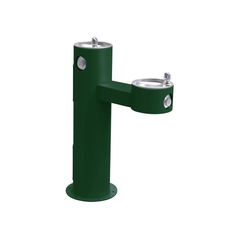 Вуличний дворівневий питний фонтанчик з фільтрацією, без охолодження UDF3312 - Зелений