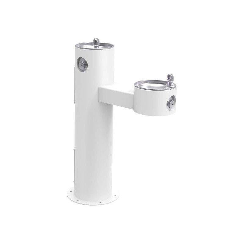 Вуличний дворівневий питний фонтанчик з фільтрацією, без охолодження UDF3312 - Білий