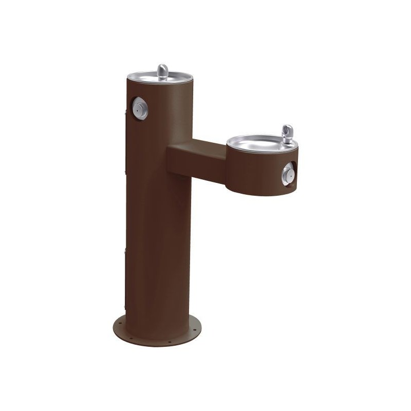 Вуличний дворівневий питний фонтанчик з фільтрацією, без охолодження UDF3312 - Коричневий