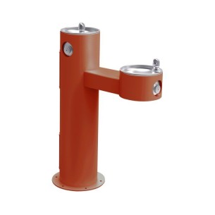 Вуличний дворівневий питний фонтанчик з фільтрацією, без охолодження UDF3312 - Теракотовий