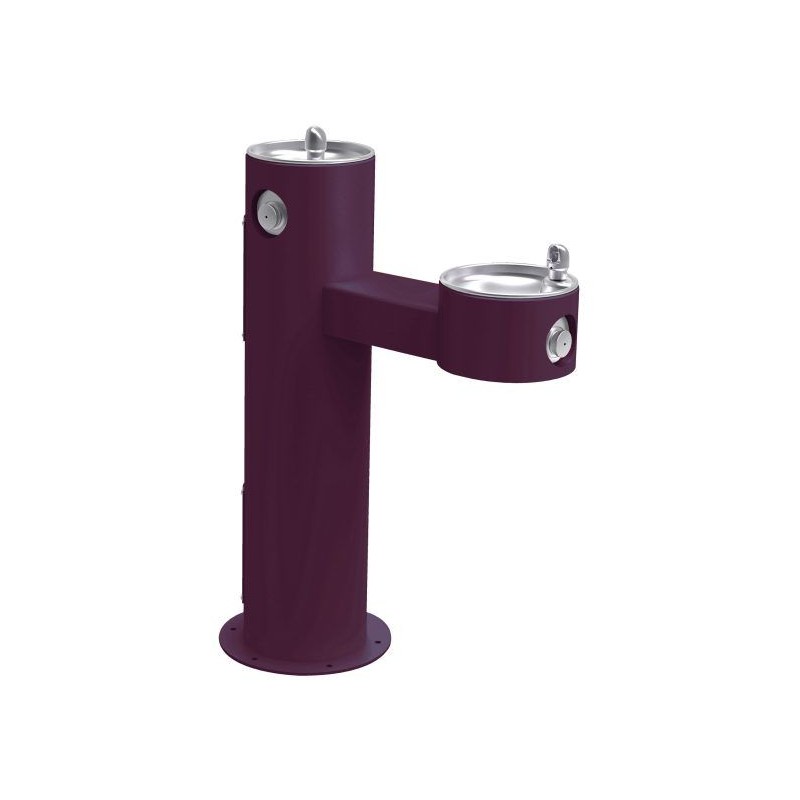 Вуличний дворівневий питний фонтанчик з фільтрацією, без охолодження UDF3312 - Фіолетовий