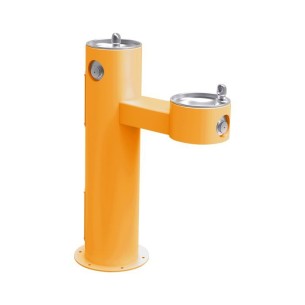 Вуличний дворівневий питний фонтанчик з фільтрацією, без охолодження UDF3312 - Жовтий