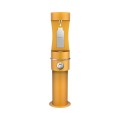 Вуличний дворівневий питний фонтанчик із заправочною станцією для пячшок UDF3310RH2OS з фільтрациєю, без охолодження - Жовтий