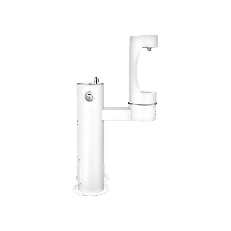 Вуличний дворівневий питний фонтанчик із заправочною станцією для пляшок та зоостанцією для тварин UDF3312RH2OSZ з фільтрацією,