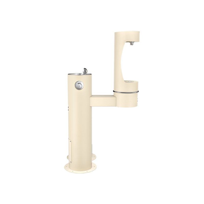 Вуличний дворівневий питний фонтанчик із заправочною станцією для пляшок та зоостанцією для тварин UDF3312RH2OSZ з фільтрацією,