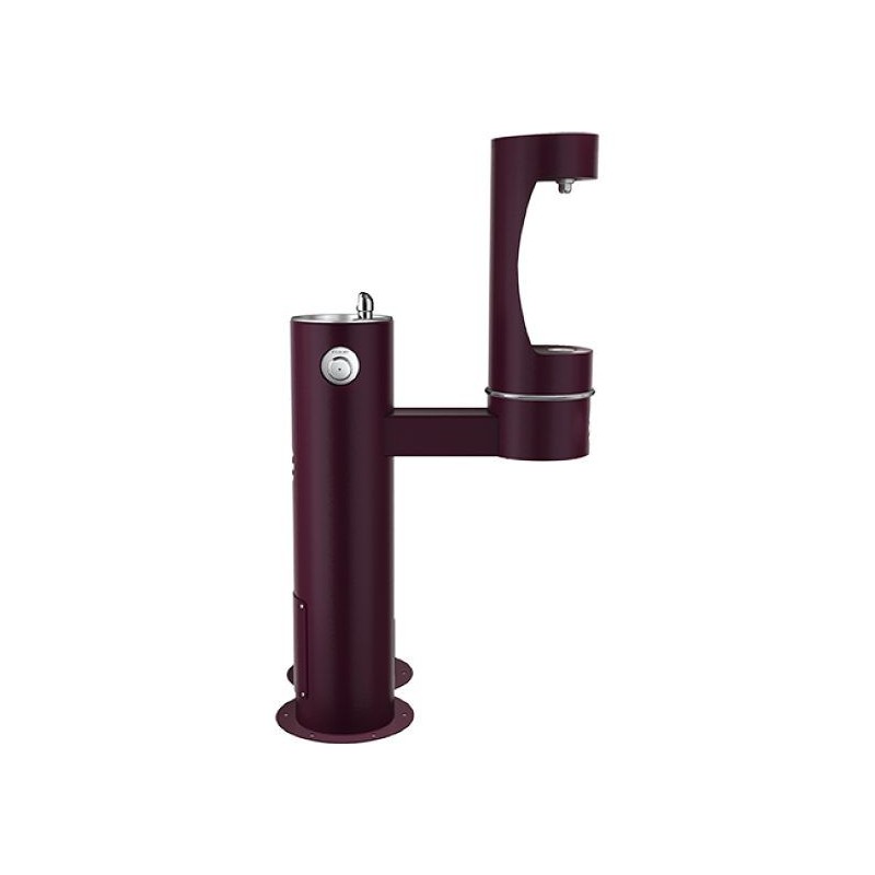 Вуличний дворівневий питний фонтанчик із заправочною станцією для пляшок та зоостанцією для тварин UDF3312RH2OSZ з фільтрацією,