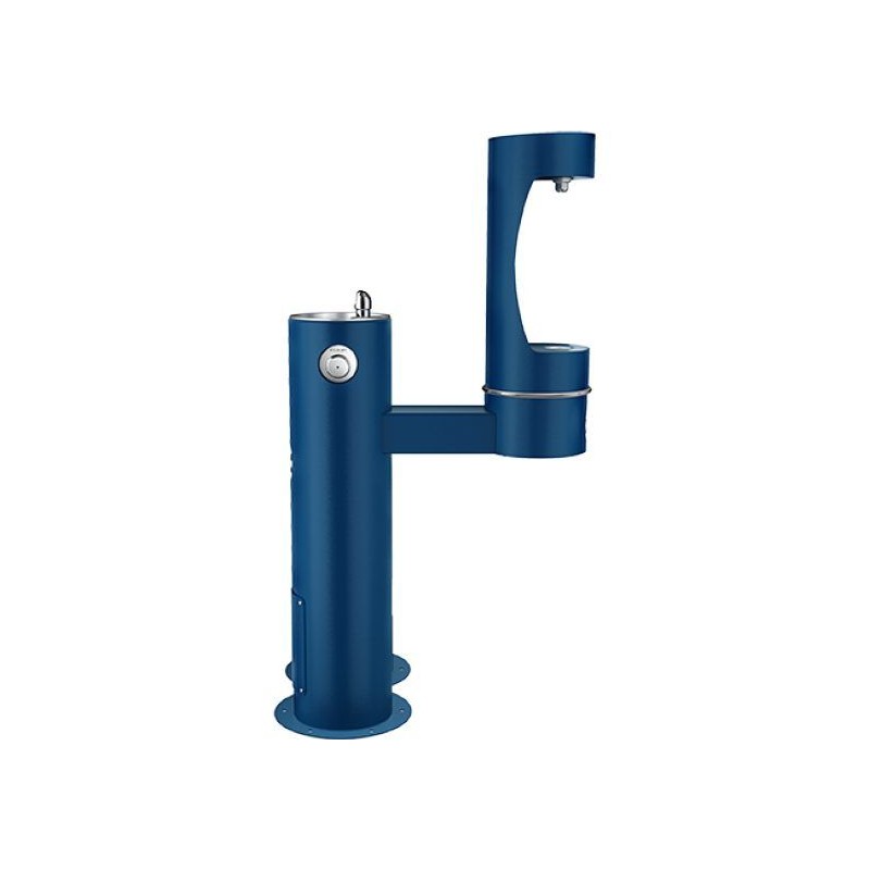 Вуличний дворівневий питний фонтанчик із заправочною станцією для пляшок та зоостанцією для тварин UDF3312RH2OSZ з фільтрацією,