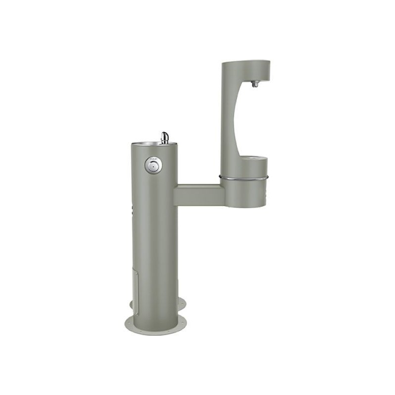 Вуличний дворівневий питний фонтанчик із заправочною станцією для пляшок та зоостанцією для тварин UDF3312RH2OSZ з фільтрацією,