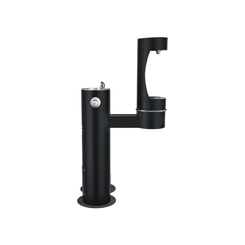 Вуличний дворівневий питний фонтанчик із заправочною станцією для пляшок та зоостанцією для тварин UDF3312RH2OSZ з фільтрацією,