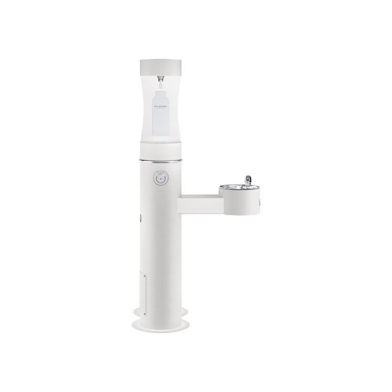 Вуличний дворівневий питний фонтанчик зі станцією набора пляшок та зоостанцією для тварин UDF3311CH2OSZ з фільтрацією, без охоло