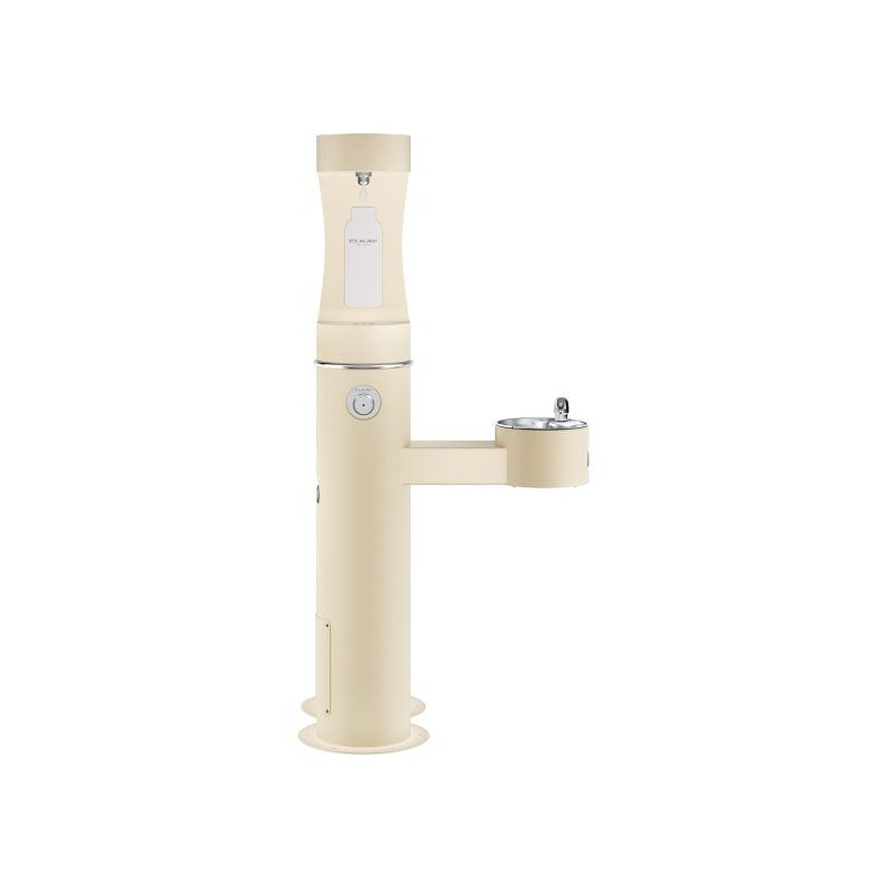 Вуличний дворівневий питний фонтанчик зі станцією набора пляшок та зоостанцією для тварин UDF3311CH2OSZ з фільтрацією, без охоло