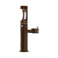 Вуличний питний фонтанчик UDF3310CH2OS зі станцією для пляшок з фільтрацією, без охолодження - Коричневий