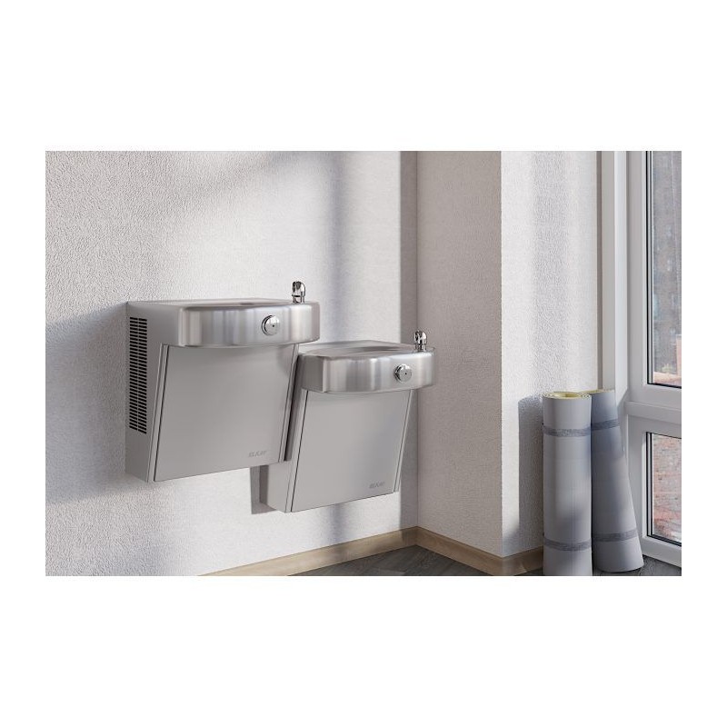 Elkay Cooler Дворівневий питний фонтанчик ADA Фільтрований, нержавіючий, антивандальний, без охолодження